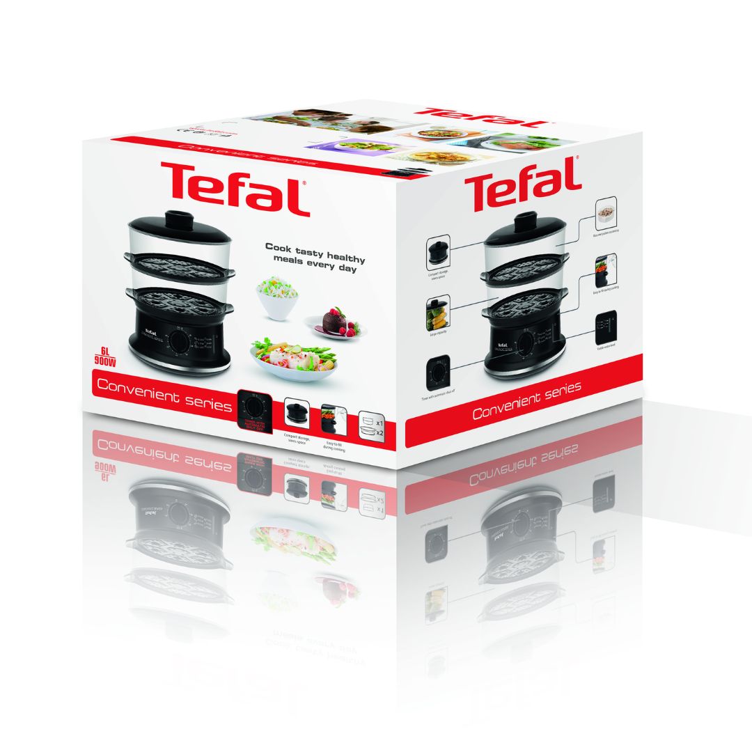 CUISEUR VAPEUR INOX NOIR - VC140131 TEFAL