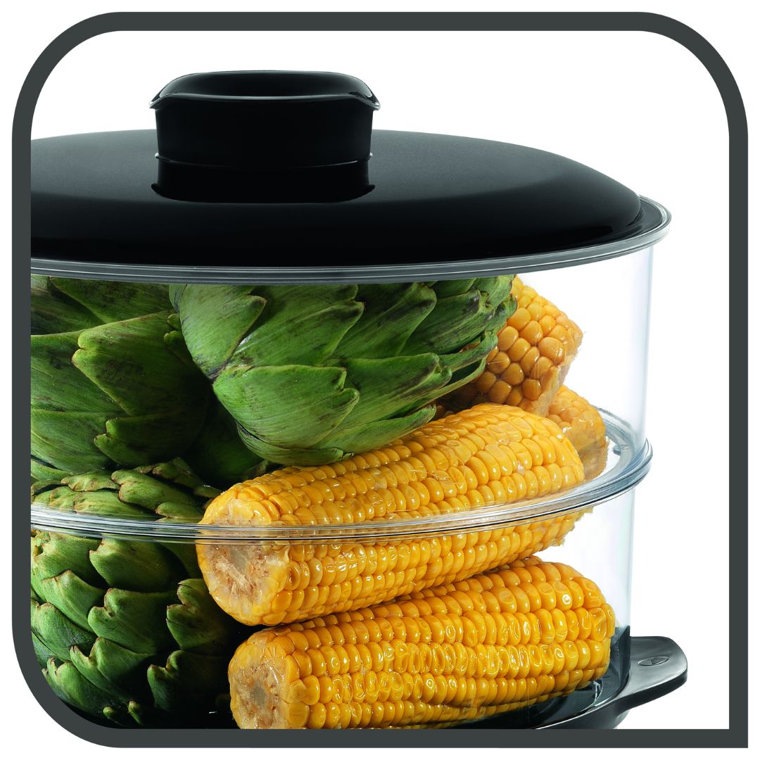 CUISEUR VAPEUR INOX NOIR - VC140131 TEFAL