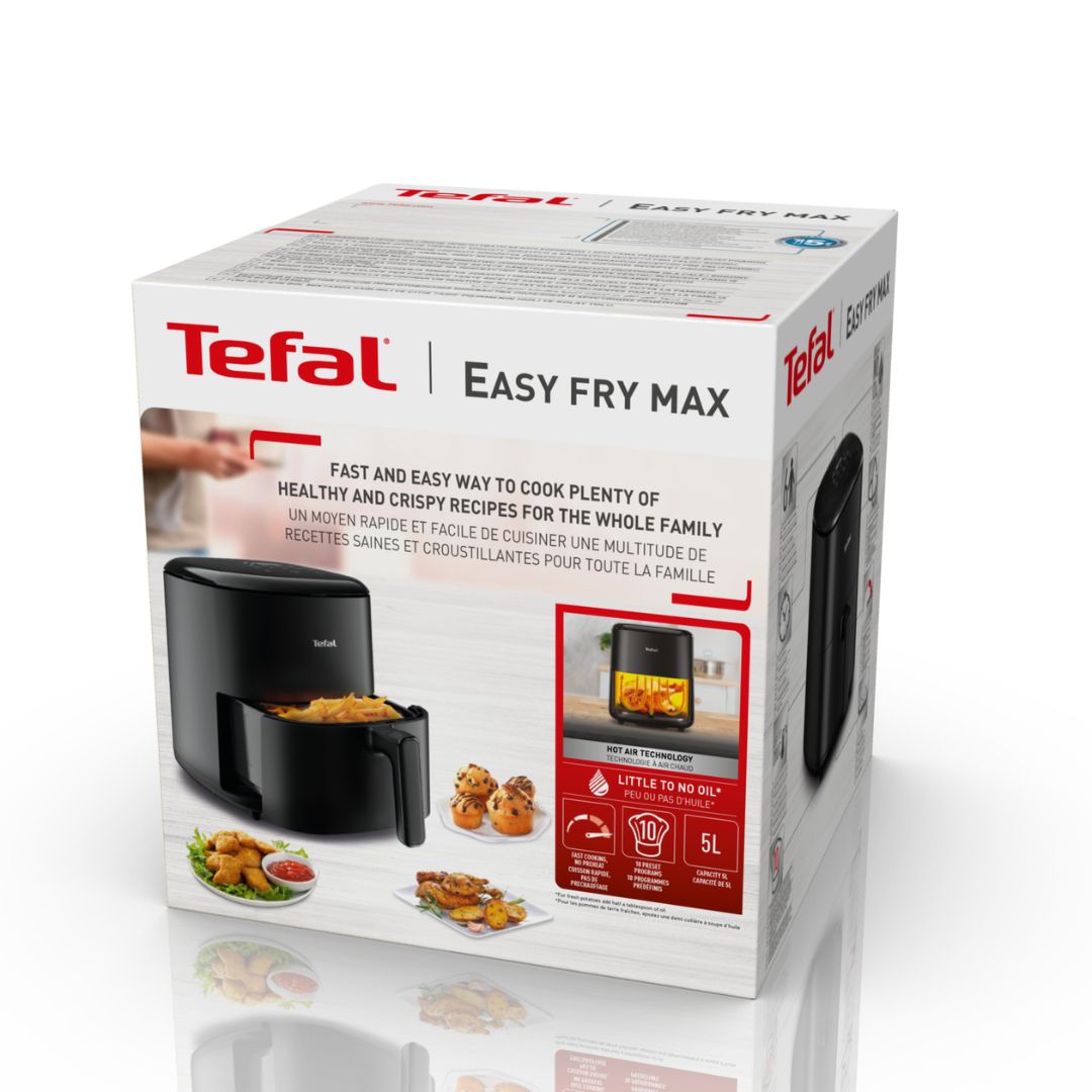 FRITEUSE EASY FRY MAX DIGITALE NOIRE 5L - EY245810 TEFAL