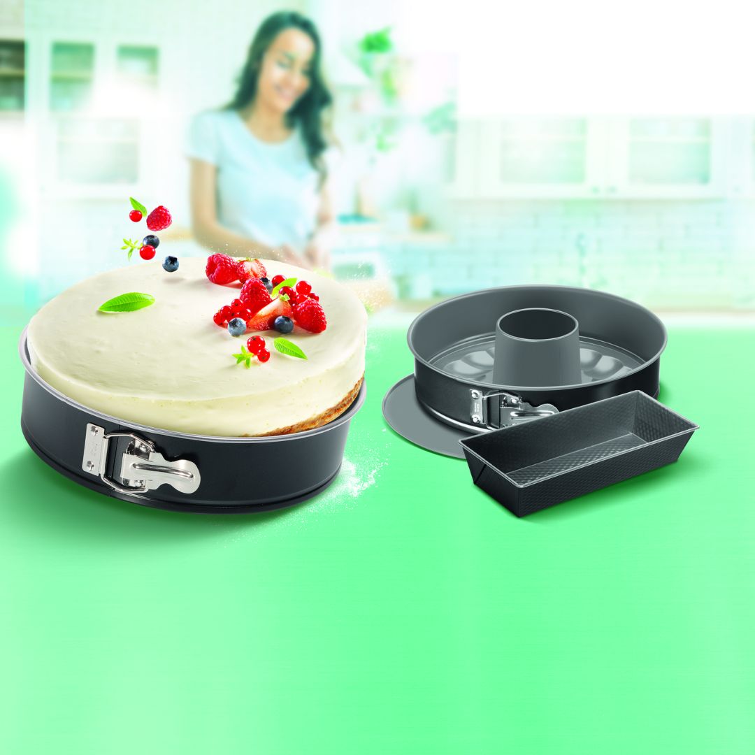 Moules à Cake Easybake – Set 3 pièces - Noir- J174S274 TEFAL