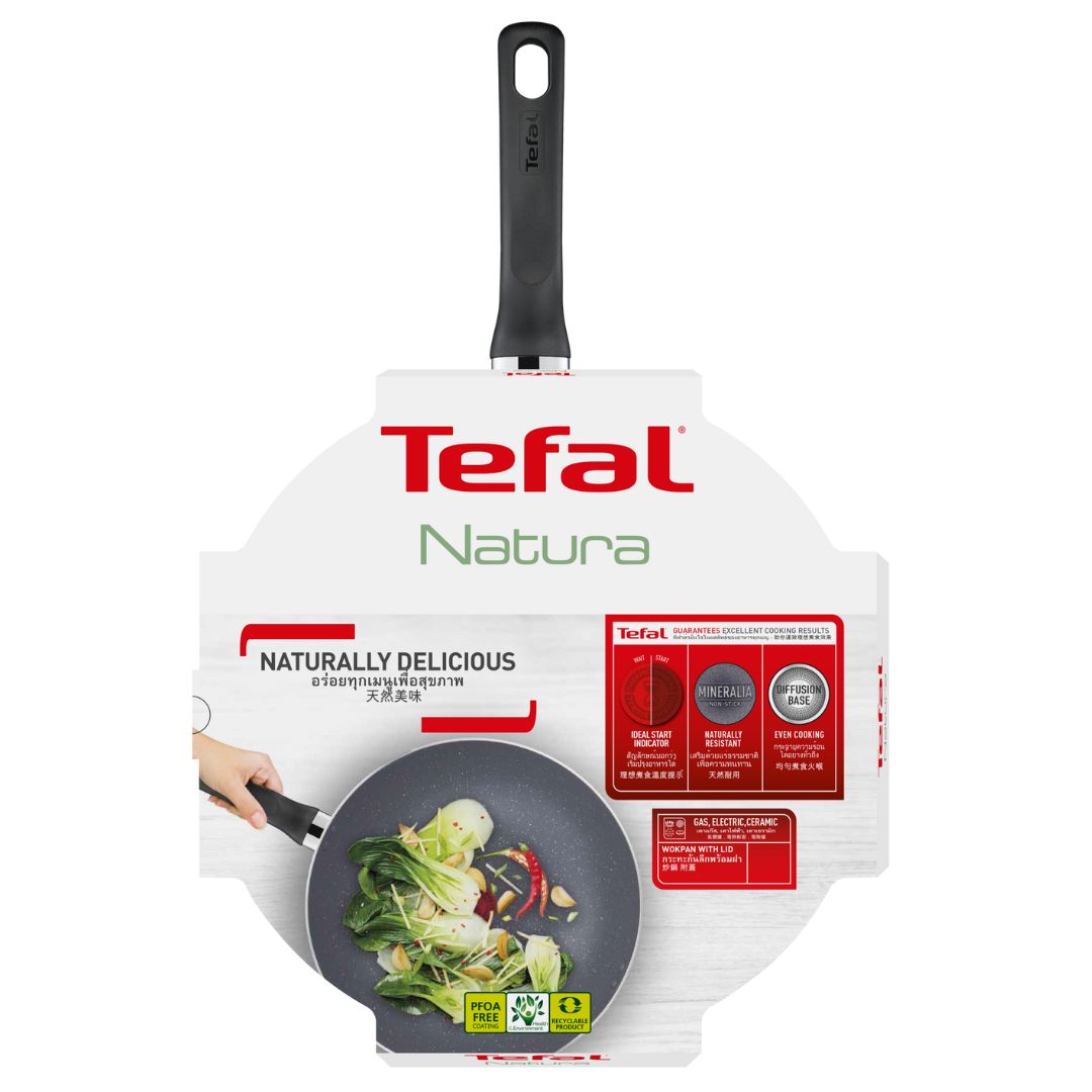 Wok avec couvercle en verre- 28 cm - Cook Natural B2269295